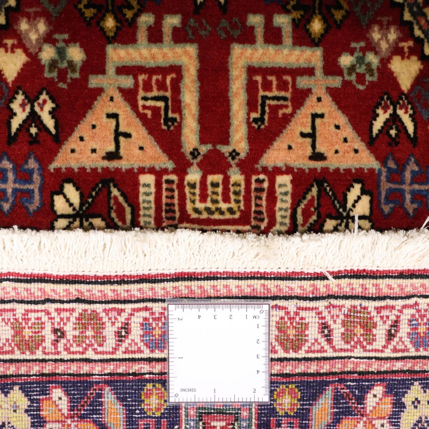 Alfombra Gabbeh - Persa Kashkuli - 153 x 70 cm - rojo