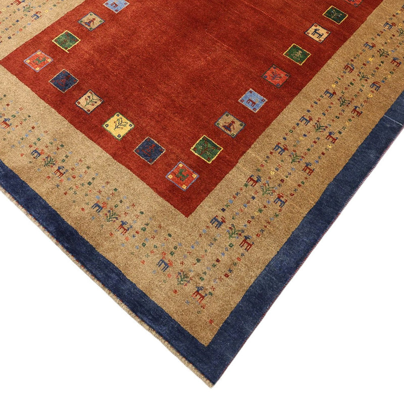 Alfombra Gabbeh - Persa Kashkuli - 184 x 121 cm - rojo