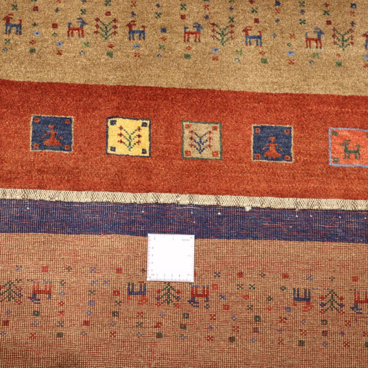 Alfombra Gabbeh - Persa Kashkuli - 184 x 121 cm - rojo