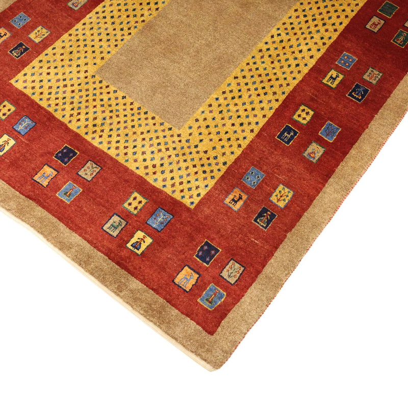 Alfombra Gabbeh - Loribaft Persa - 158 x 108 cm - multicolor