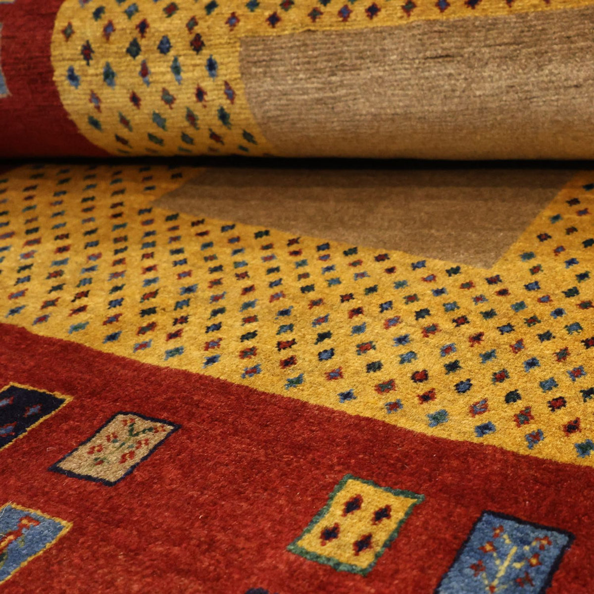 Alfombra Gabbeh - Loribaft Persa - 158 x 108 cm - multicolor