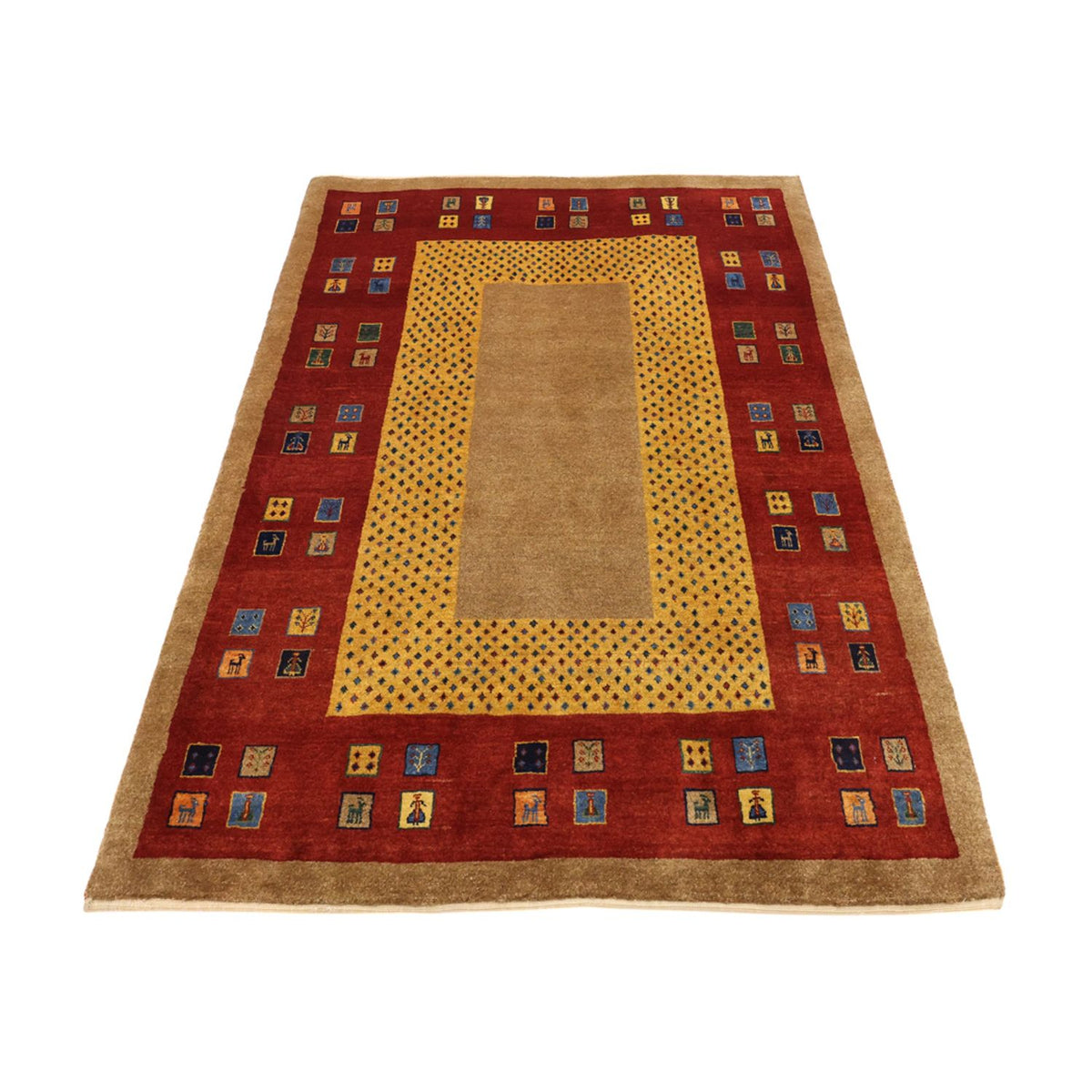 Alfombra Gabbeh - Loribaft Persa - 158 x 108 cm - multicolor