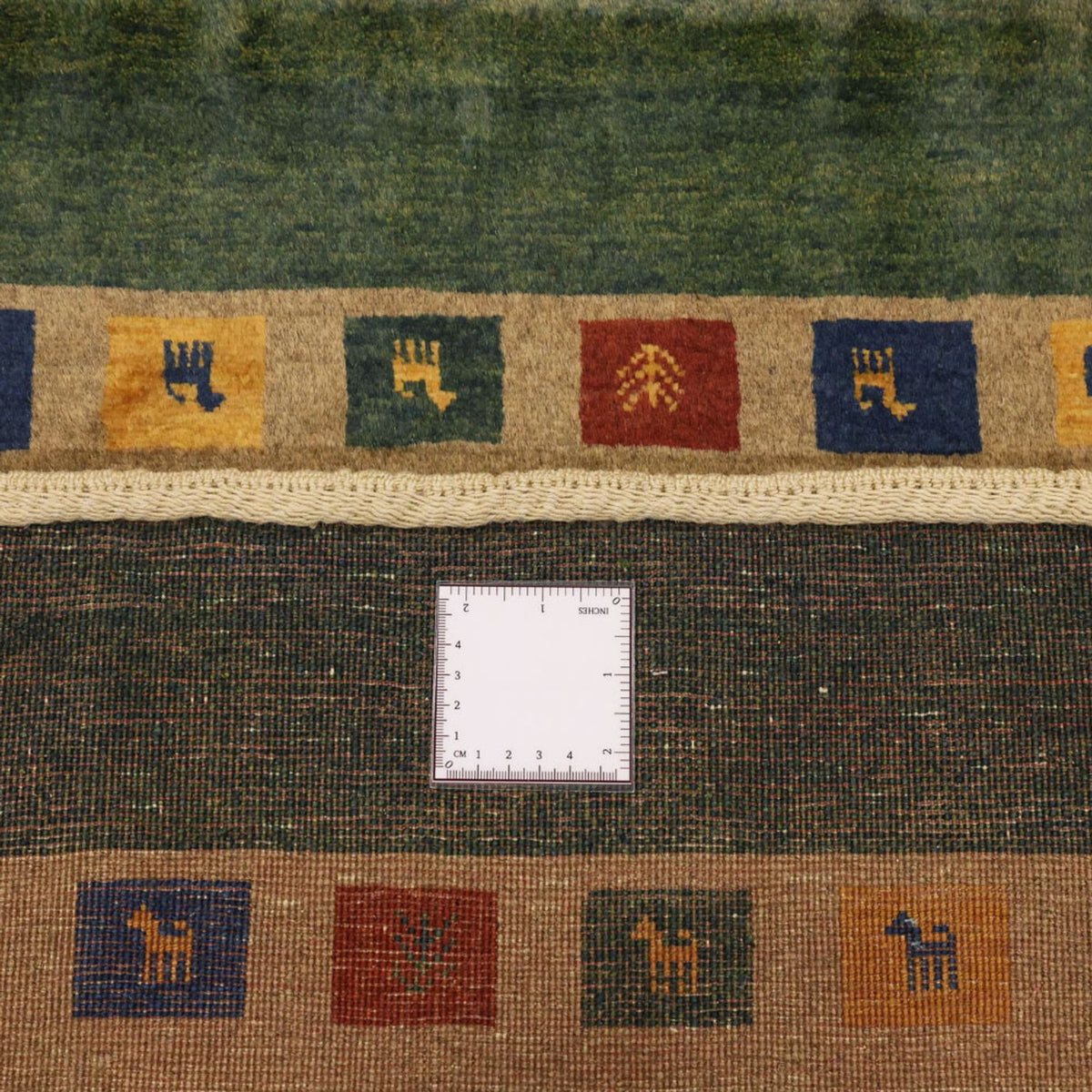 Alfombra Gabbeh - Loribaft Persa - 128 x 86 cm - multicolor