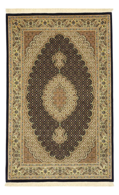 Alfombra Persa - Tabriz - Real - Urdimbre de seda - 160 x 98 cm - beige oscuro
