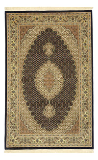 Alfombra Persa - Tabriz - Real - Urdimbre de seda - 160 x 98 cm - beige oscuro
