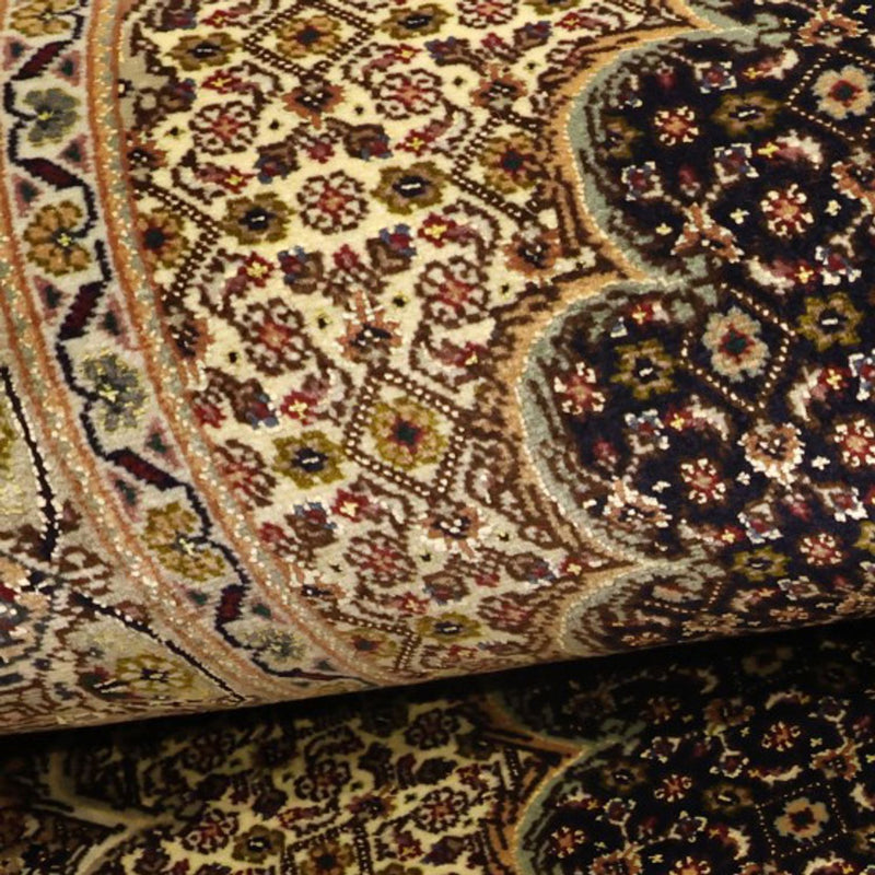 Alfombra Persa - Tabriz - Real - Urdimbre de seda - 160 x 98 cm - beige oscuro