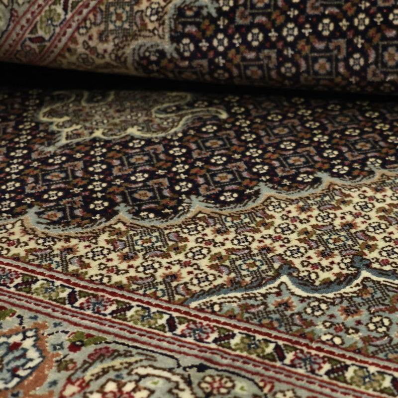 Alfombra Persa - Tabriz - Real - 147 x 100 cm - beige oscuro