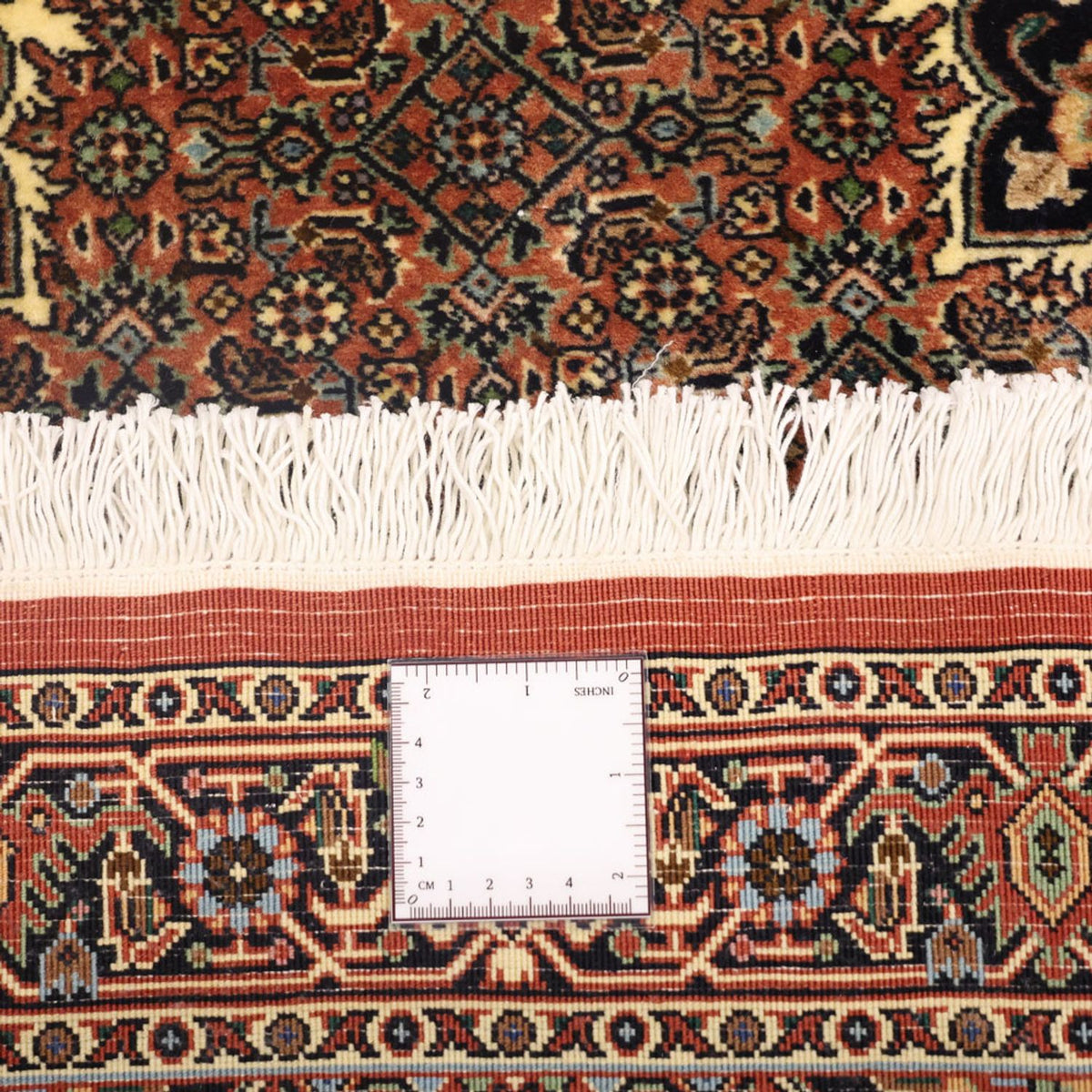 Alfombra persa - Bidjar - 133 x 73 cm - beige oscuro