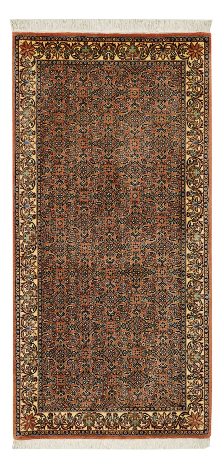 Alfombra persa - Bidjar - 144 x 71 cm - beige oscuro
