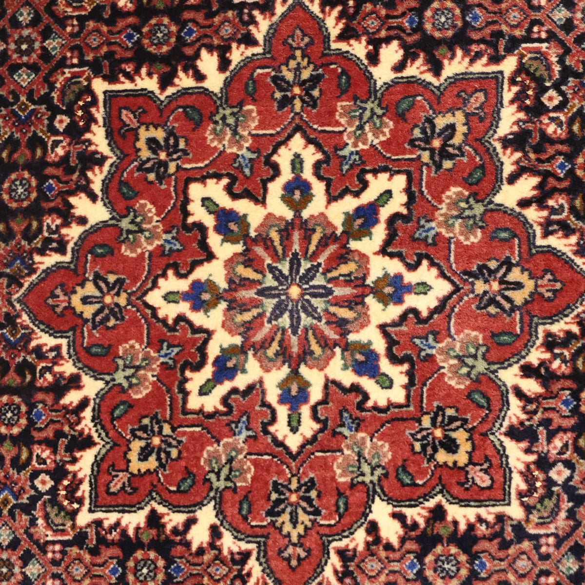 Alfombra persa - Bidjar - 146 x 90 cm - beige oscuro