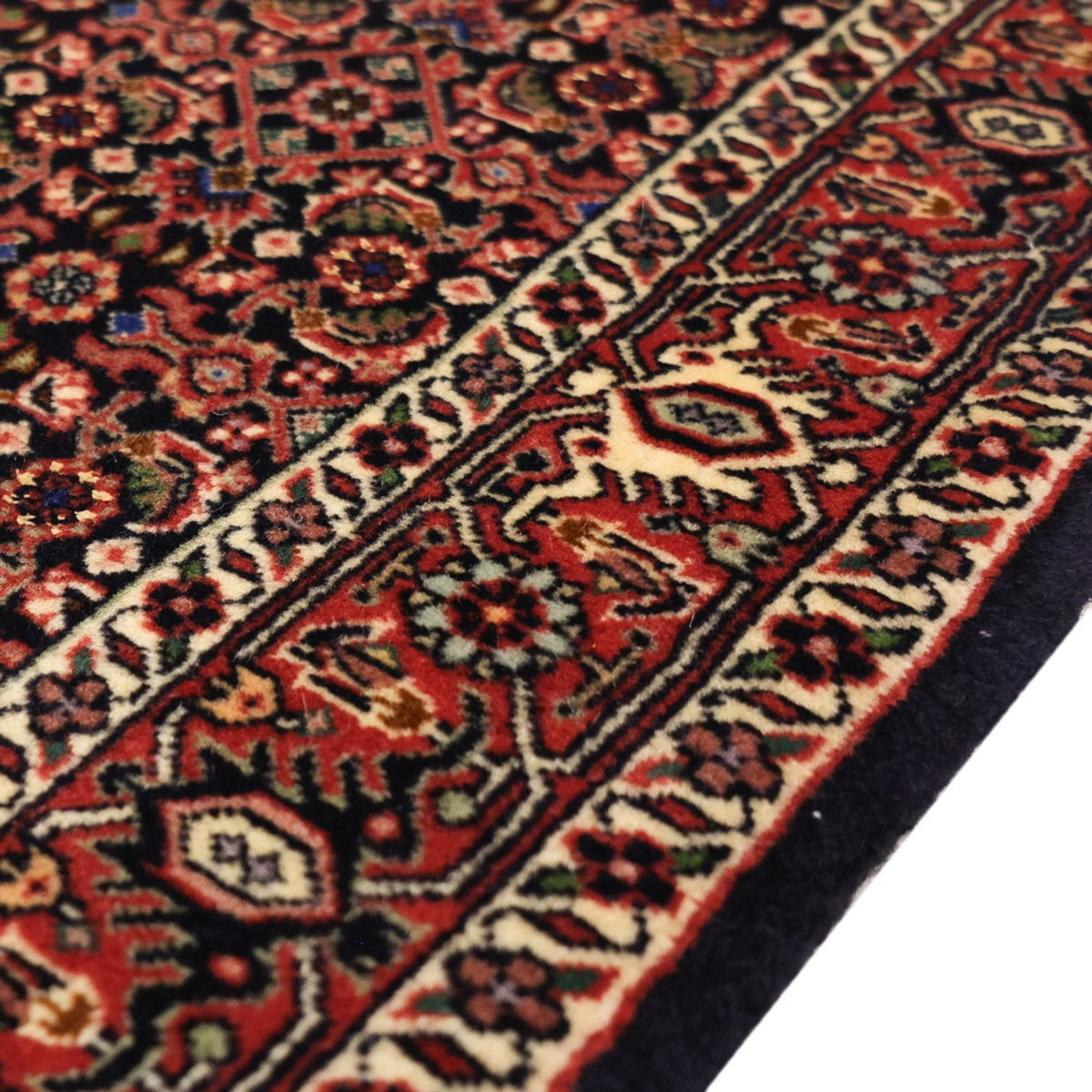 Alfombra persa - Bidjar - 146 x 90 cm - beige oscuro