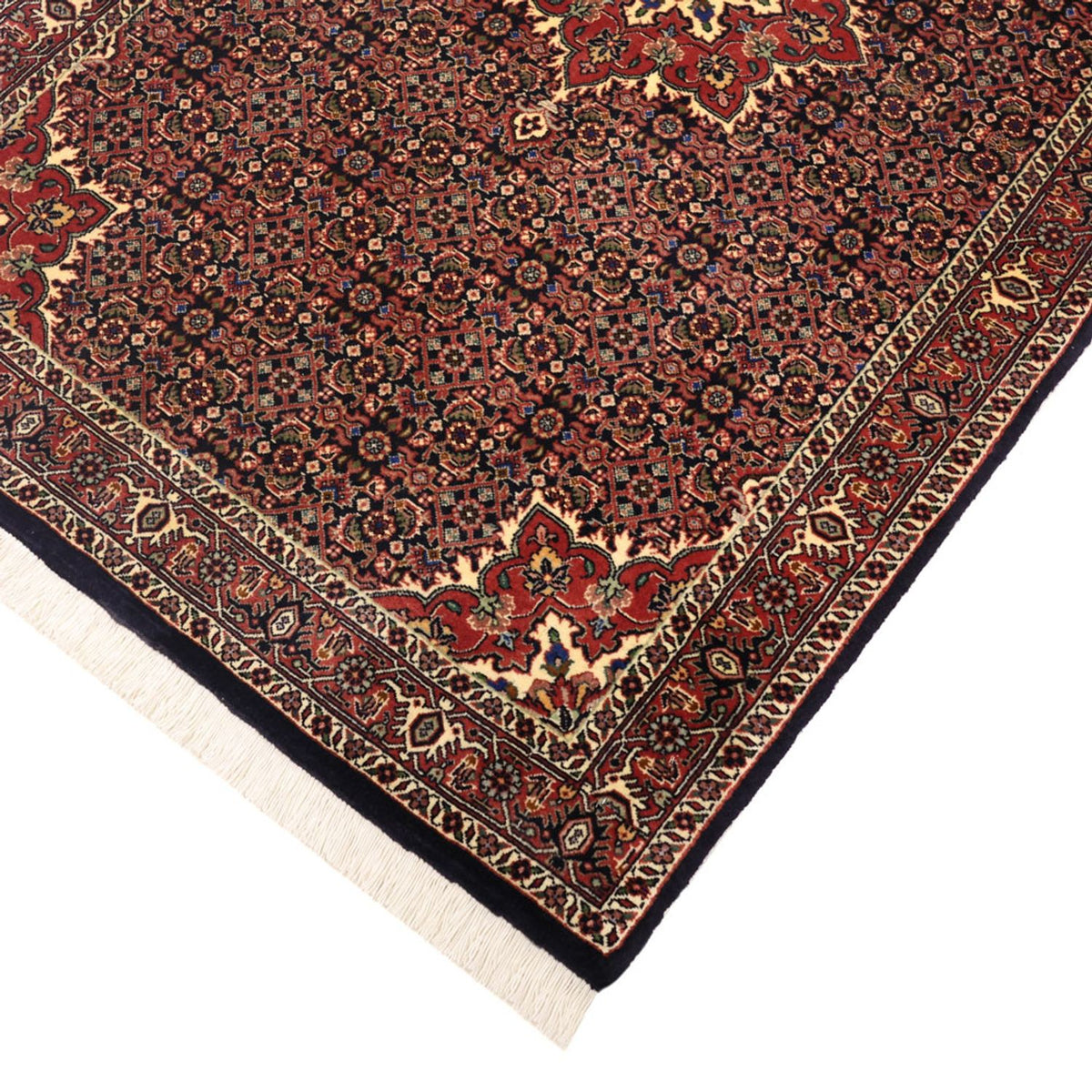 Alfombra persa - Bidjar - 146 x 90 cm - beige oscuro