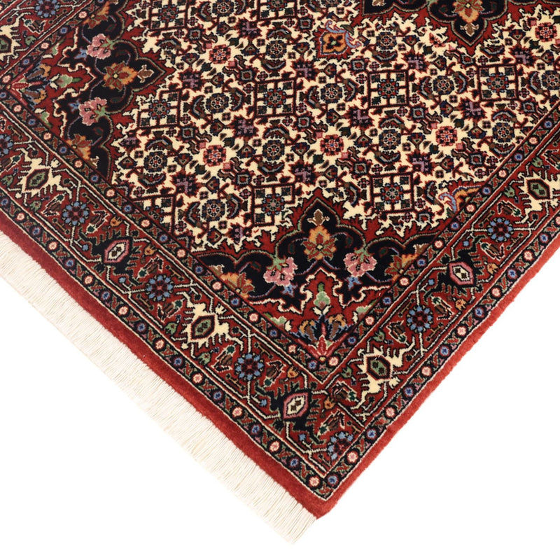 Alfombra persa - Bidjar - 137 x 72 cm - beige oscuro