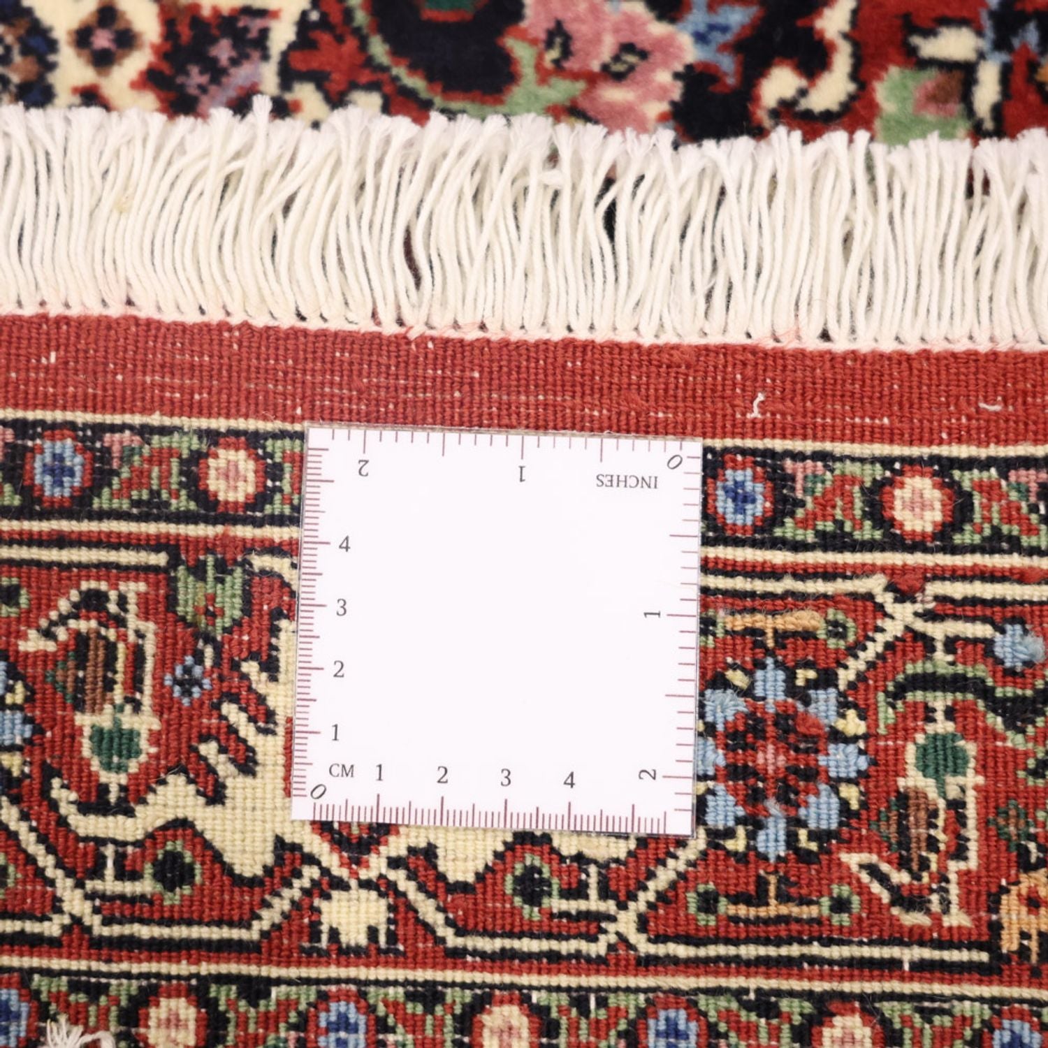 Alfombra persa - Bidjar - 137 x 72 cm - beige oscuro