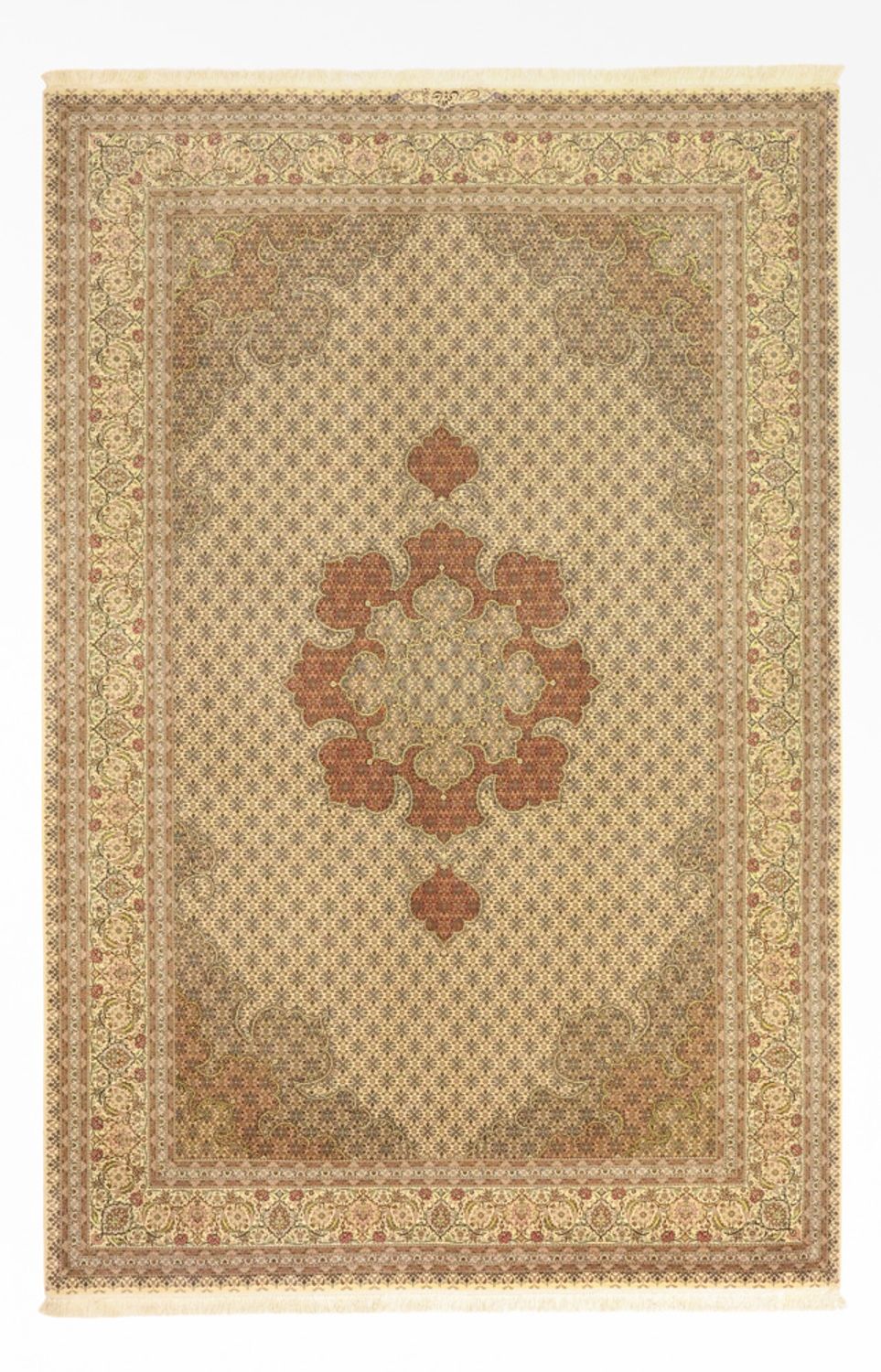 Alfombra persa - Tabriz - 300 x 201 cm - beige claro