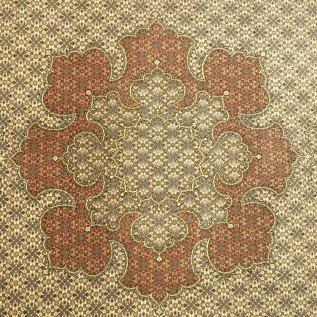Alfombra persa - Tabriz - 300 x 201 cm - beige claro