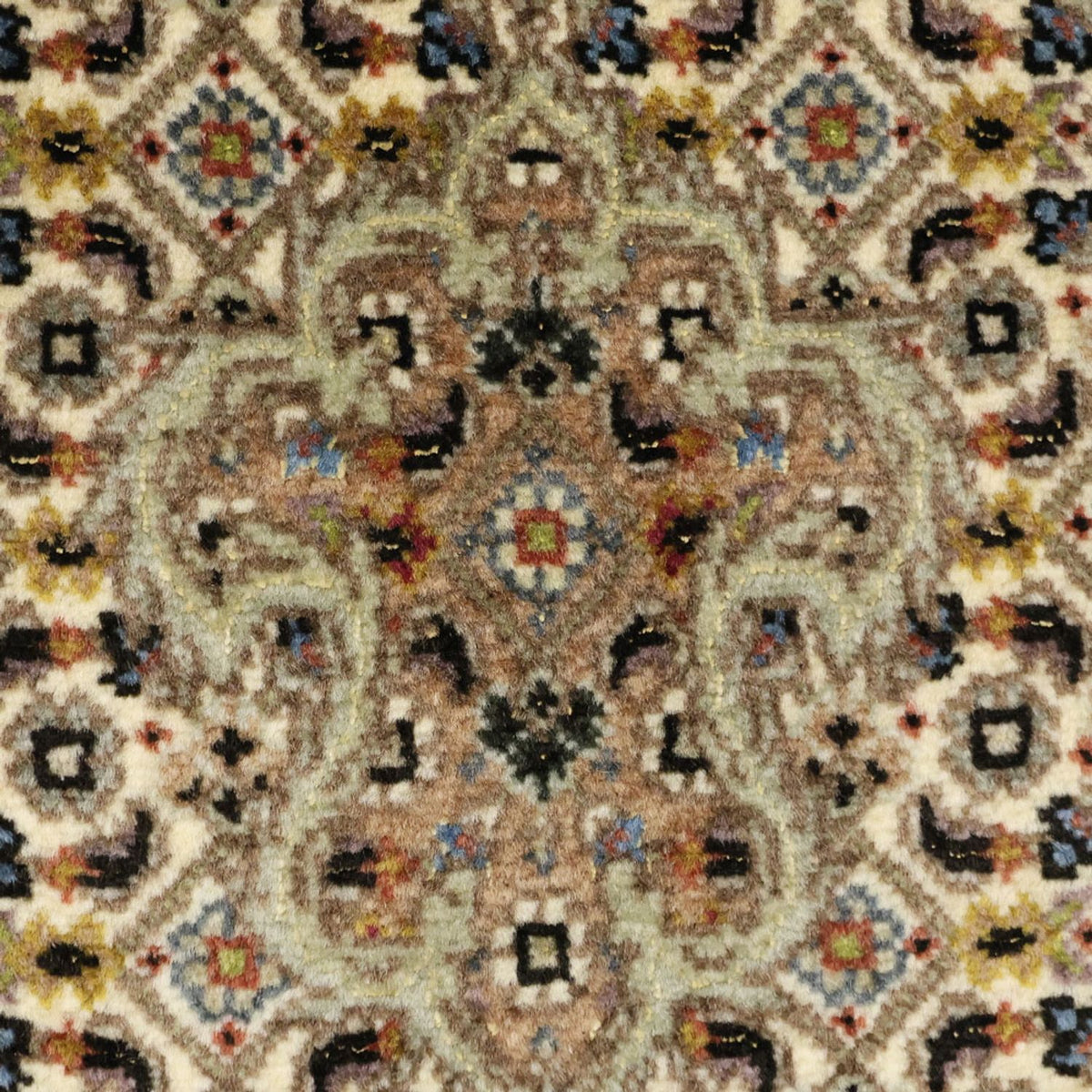 Alfombra Persa - Tabriz - Real - 152 x 101 cm - verde oliva