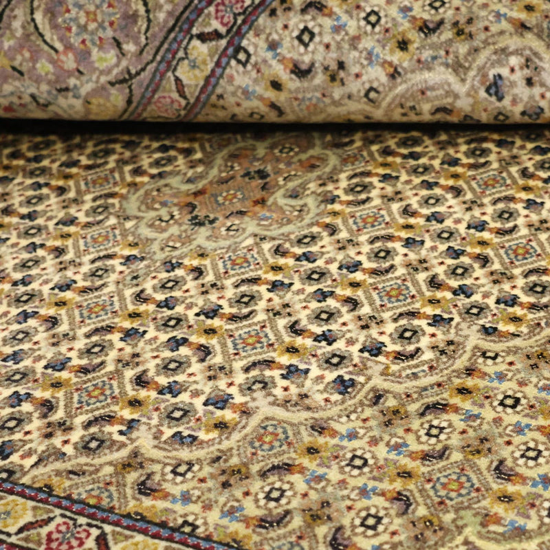 Alfombra Persa - Tabriz - Real - 152 x 101 cm - verde oliva
