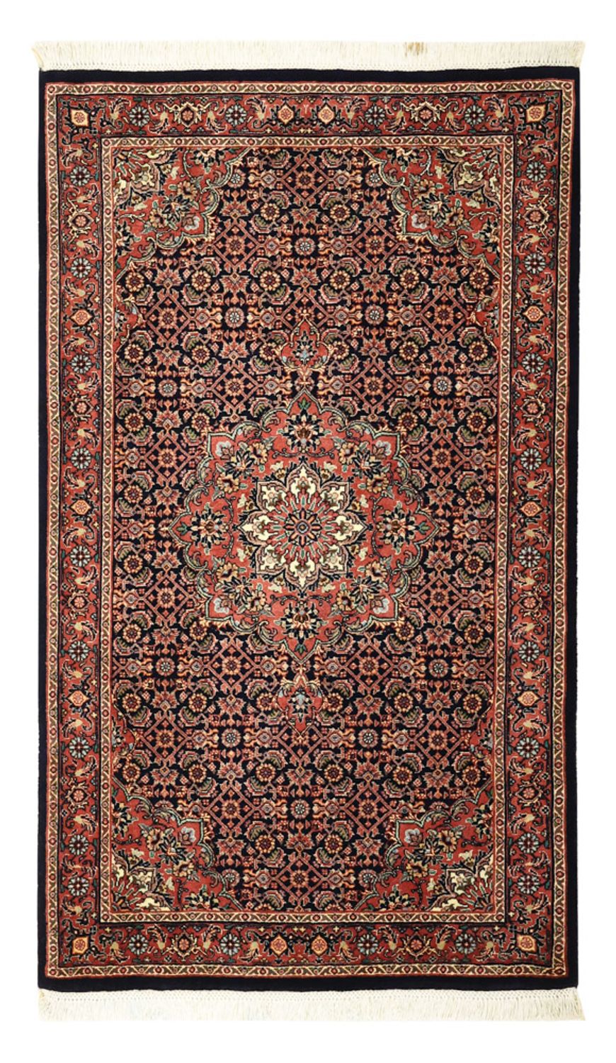 Alfombra persa - Bidjar - 131 x 79 cm - rojo oscuro
