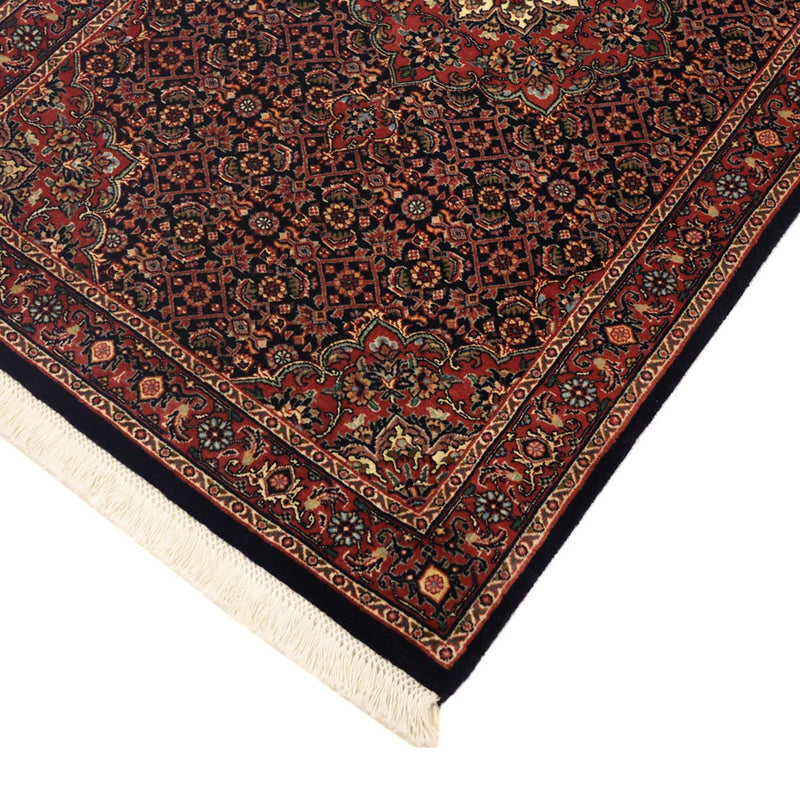 Alfombra persa - Bidjar - 131 x 79 cm - rojo oscuro