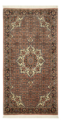 Alfombra persa - Bidjar - 144 x 70 cm - beige oscuro