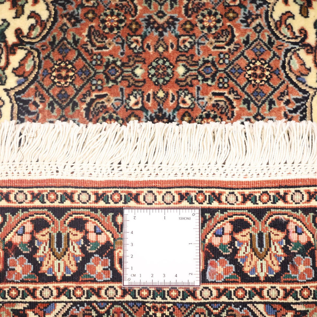 Alfombra persa - Bidjar - 144 x 70 cm - beige oscuro