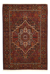 Alfombra persa - Nómada - 150 x 100 cm - rojo oscuro