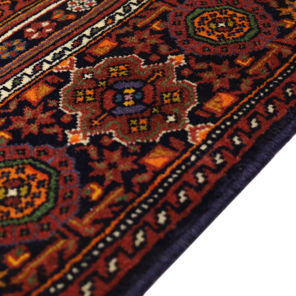 Alfombra persa - Nómada - 150 x 100 cm - rojo oscuro