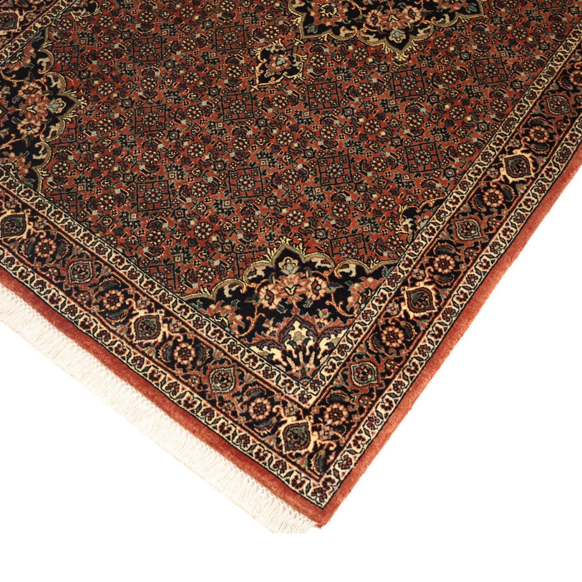 Alfombra persa - Bidjar - 151 x 87 cm - beige oscuro