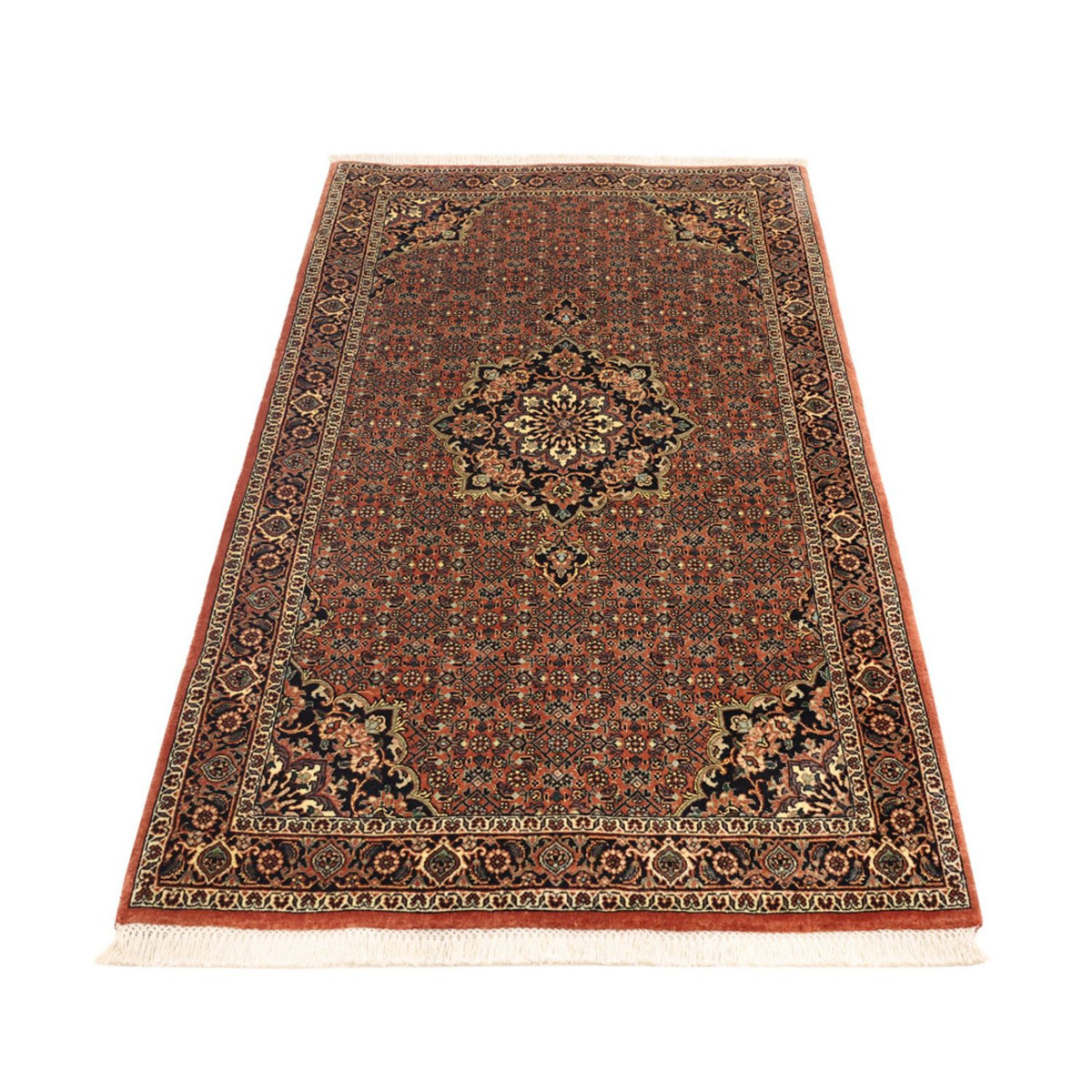 Alfombra persa - Bidjar - 151 x 87 cm - beige oscuro