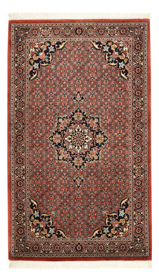 Alfombra persa - Bidjar - 153 x 91 cm - rojo oscuro