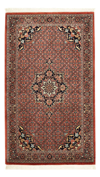 Alfombra persa - Bidjar - 153 x 91 cm - rojo oscuro