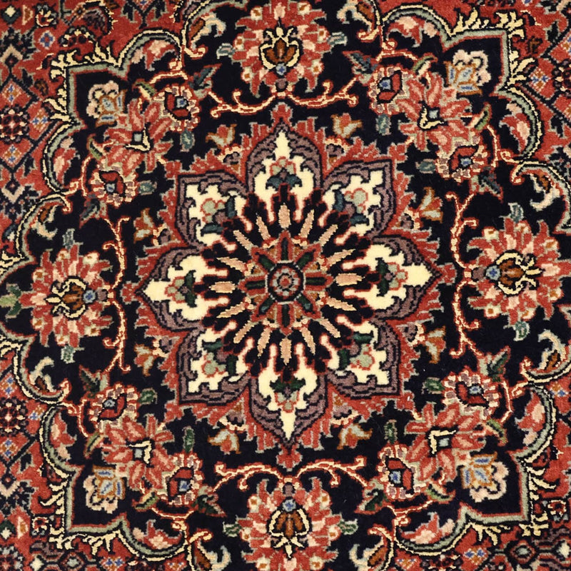 Alfombra persa - Bidjar - 153 x 91 cm - rojo oscuro