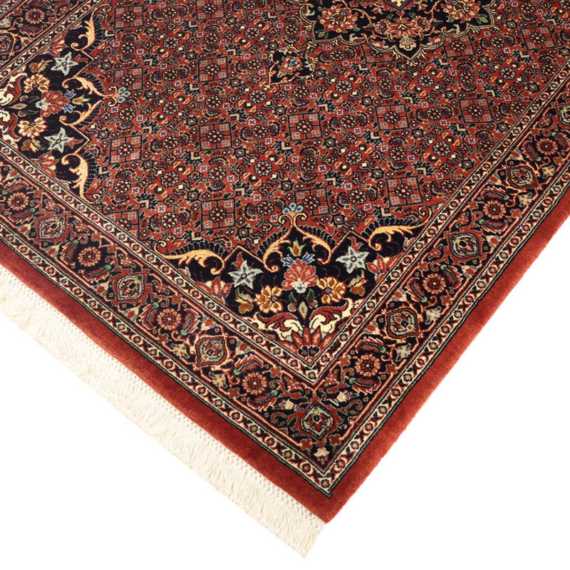 Alfombra persa - Bidjar - 153 x 91 cm - rojo oscuro