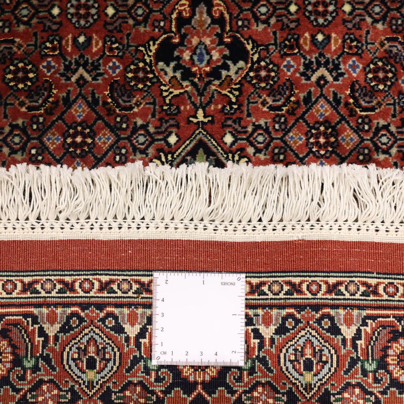 Alfombra persa - Bidjar - 153 x 91 cm - rojo oscuro