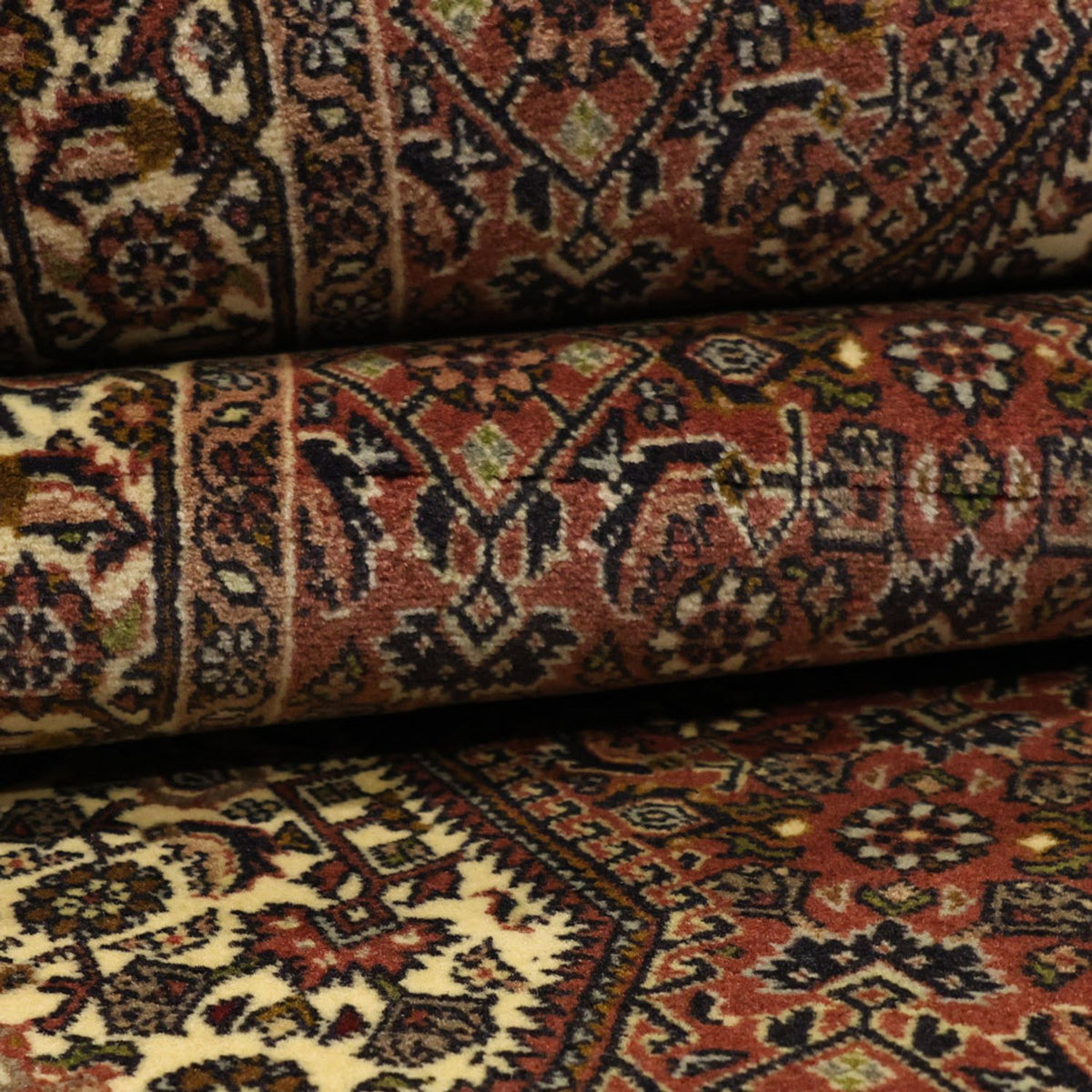 Alfombra de pasillo Alfombra persa - Bidjar - 297 x 82 cm - terracota