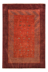 Alfombra Gabbeh - Persa Kashkuli - 157 x 104 cm - rojo