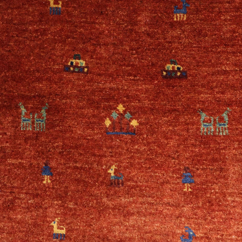 Alfombra Gabbeh - Persa Kashkuli - 157 x 104 cm - rojo
