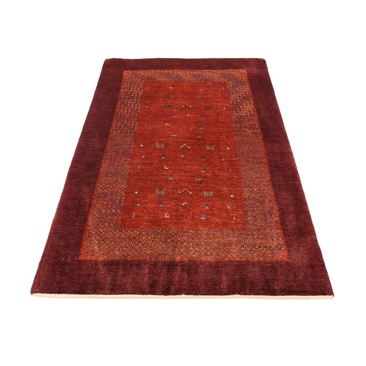 Alfombra Gabbeh - Persa Kashkuli - 157 x 104 cm - rojo