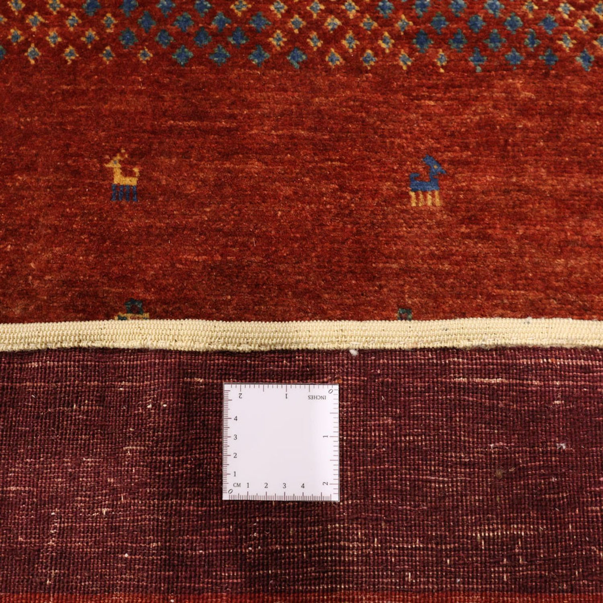 Alfombra Gabbeh - Persa Kashkuli - 157 x 104 cm - rojo