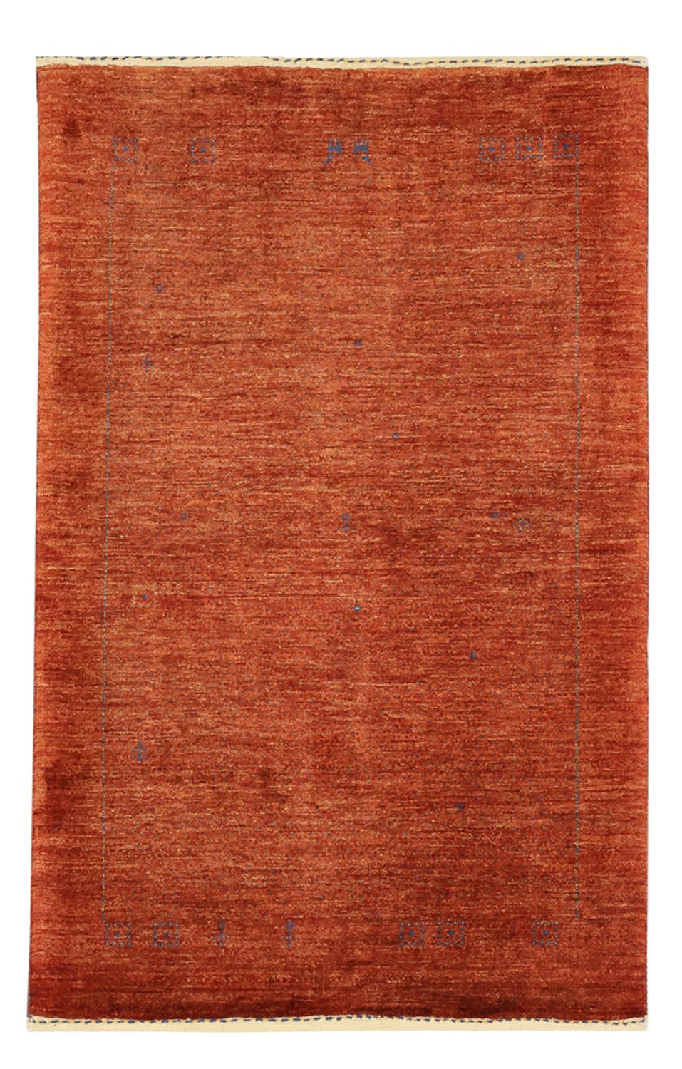 Alfombra Gabbeh - Persa Kashkuli - 122 x 79 cm - rojo oscuro