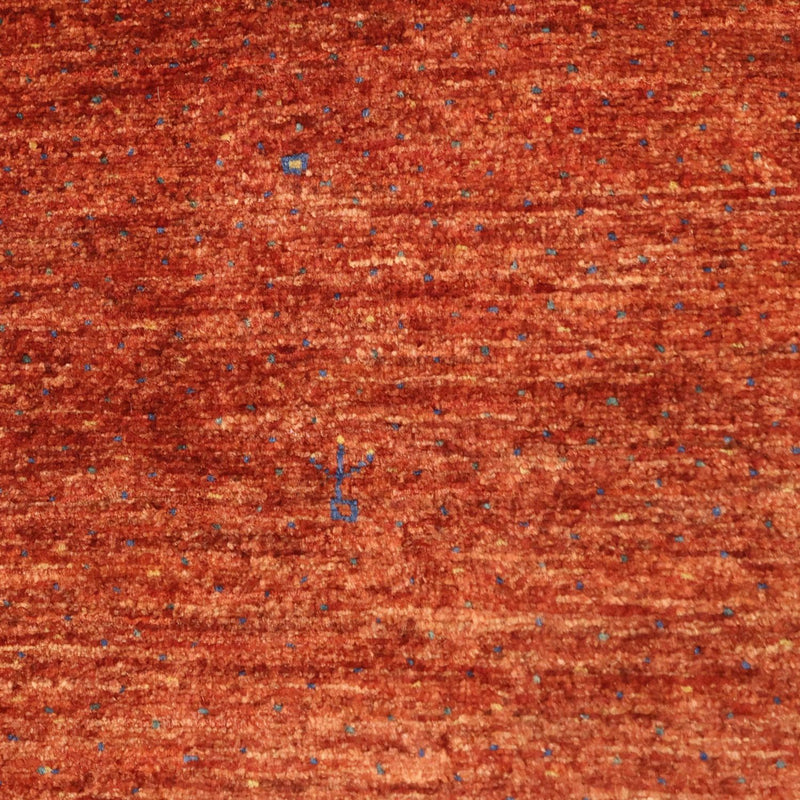 Alfombra Gabbeh - Persa Kashkuli - 122 x 79 cm - rojo oscuro