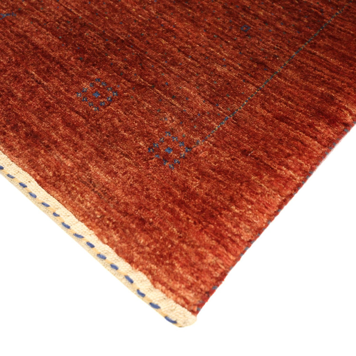 Alfombra Gabbeh - Persa Kashkuli - 122 x 79 cm - rojo oscuro