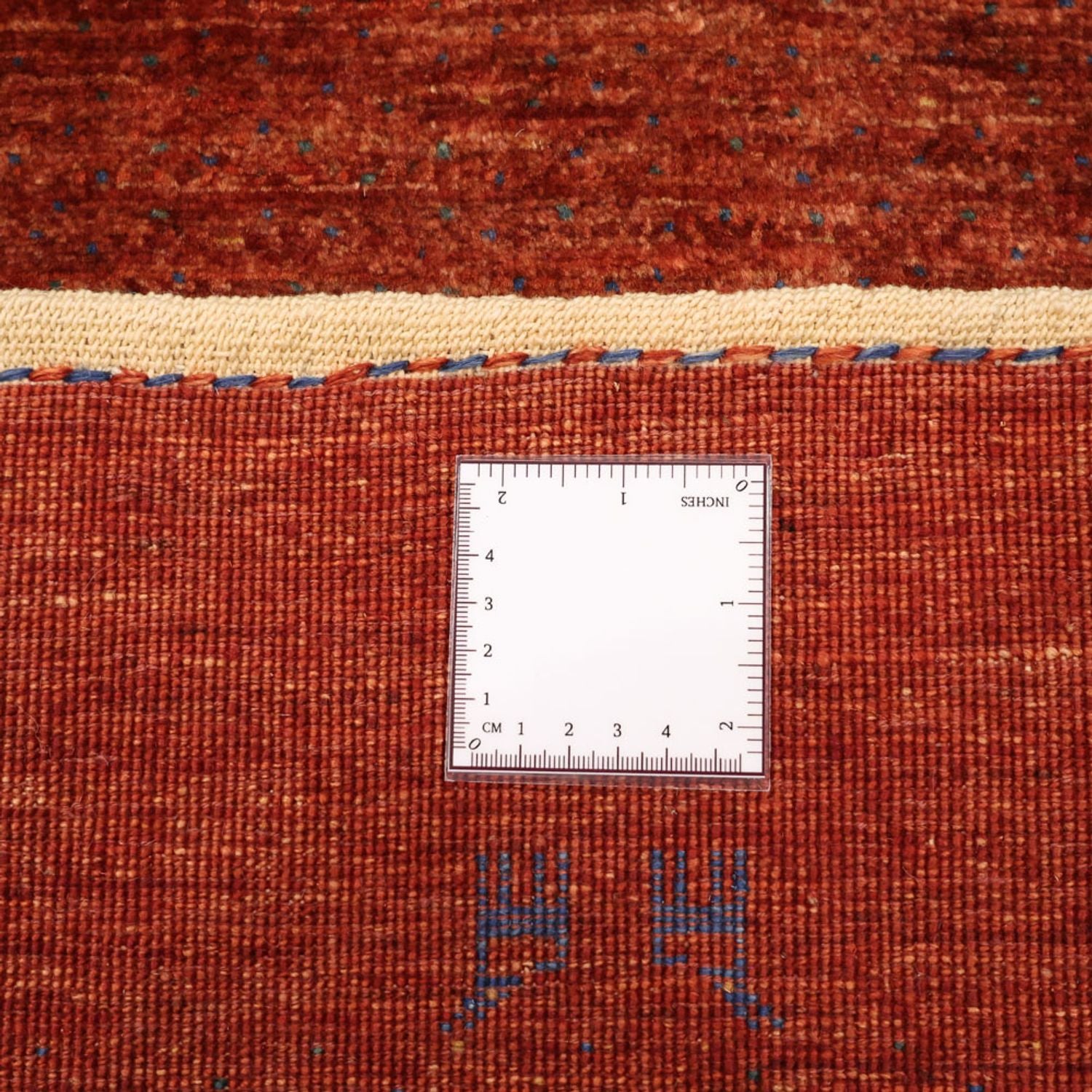 Alfombra Gabbeh - Persa Kashkuli - 122 x 79 cm - rojo oscuro
