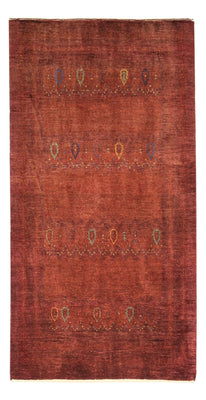 Alfombra Gabbeh - Persa Kashkuli - 155 x 80 cm - rojo oscuro