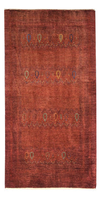 Alfombra Gabbeh - Persa Kashkuli - 155 x 80 cm - rojo oscuro