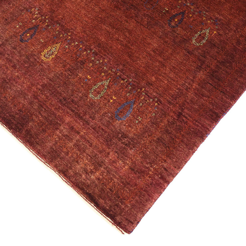 Alfombra Gabbeh - Persa Kashkuli - 155 x 80 cm - rojo oscuro