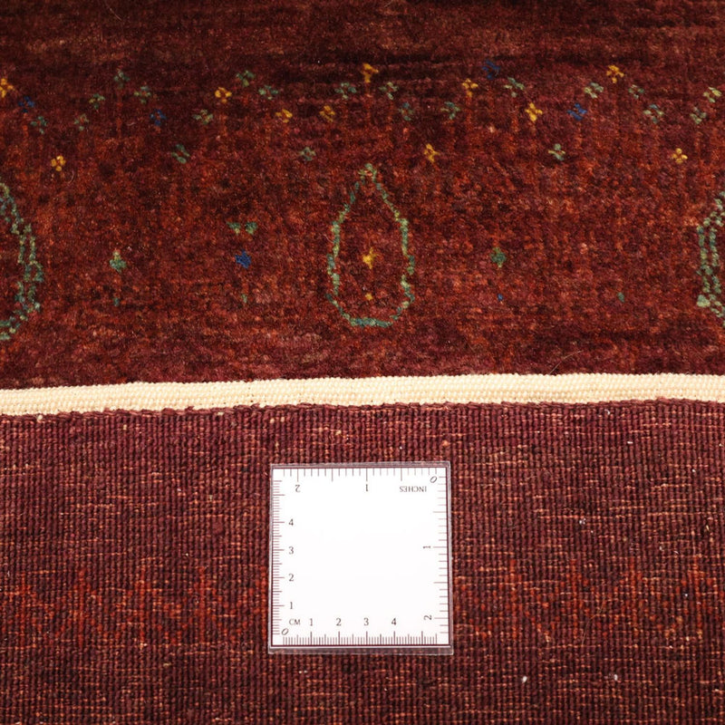Alfombra Gabbeh - Persa Kashkuli - 155 x 80 cm - rojo oscuro