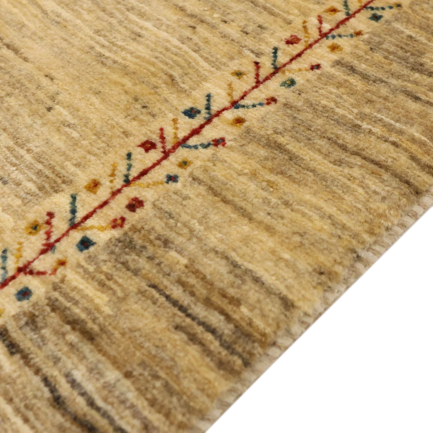 Alfombra Gabbeh - Persa Kashkuli - 130 x 81 cm - arena