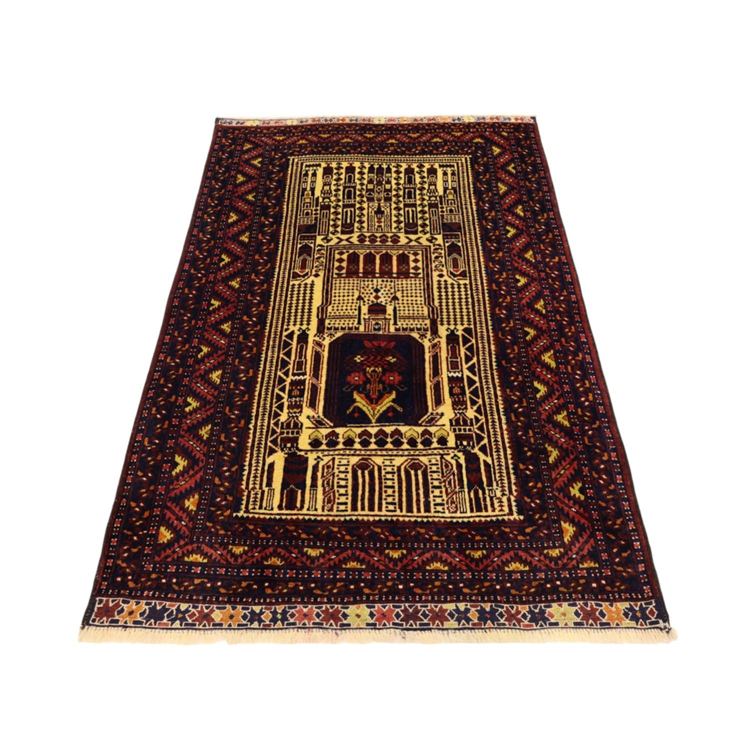 Alfombra Belutsch - 142 x 96 cm - multicolor